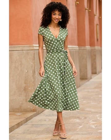 Sosandar Faux Wrap Dress