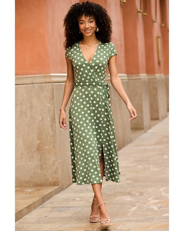 Sosandar Faux Wrap Dress