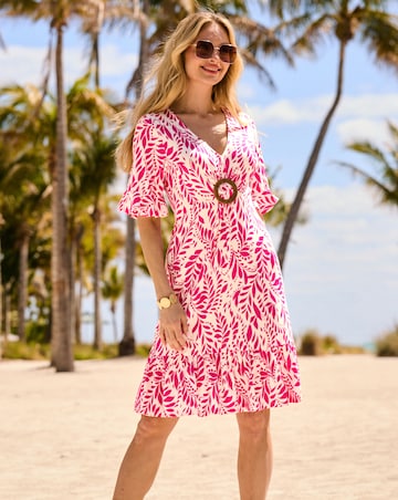 Sosandar Hoop Detail Dress