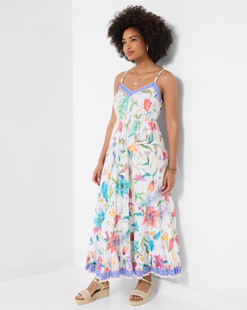 Joe Browns Beautiful Border Maxi Dress Petite