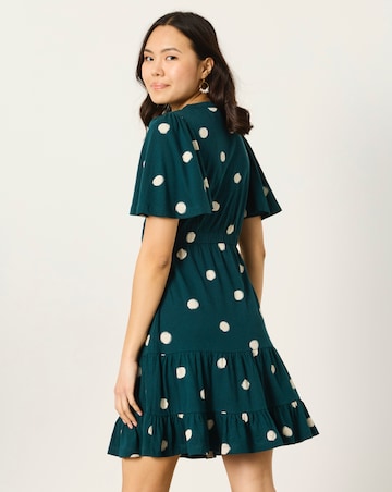 Fatface Grace Spot Jersey Mini Dress