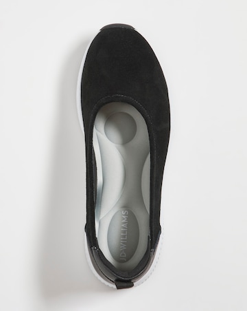 Leather Sporty Ballerina - Wide Fit (E)