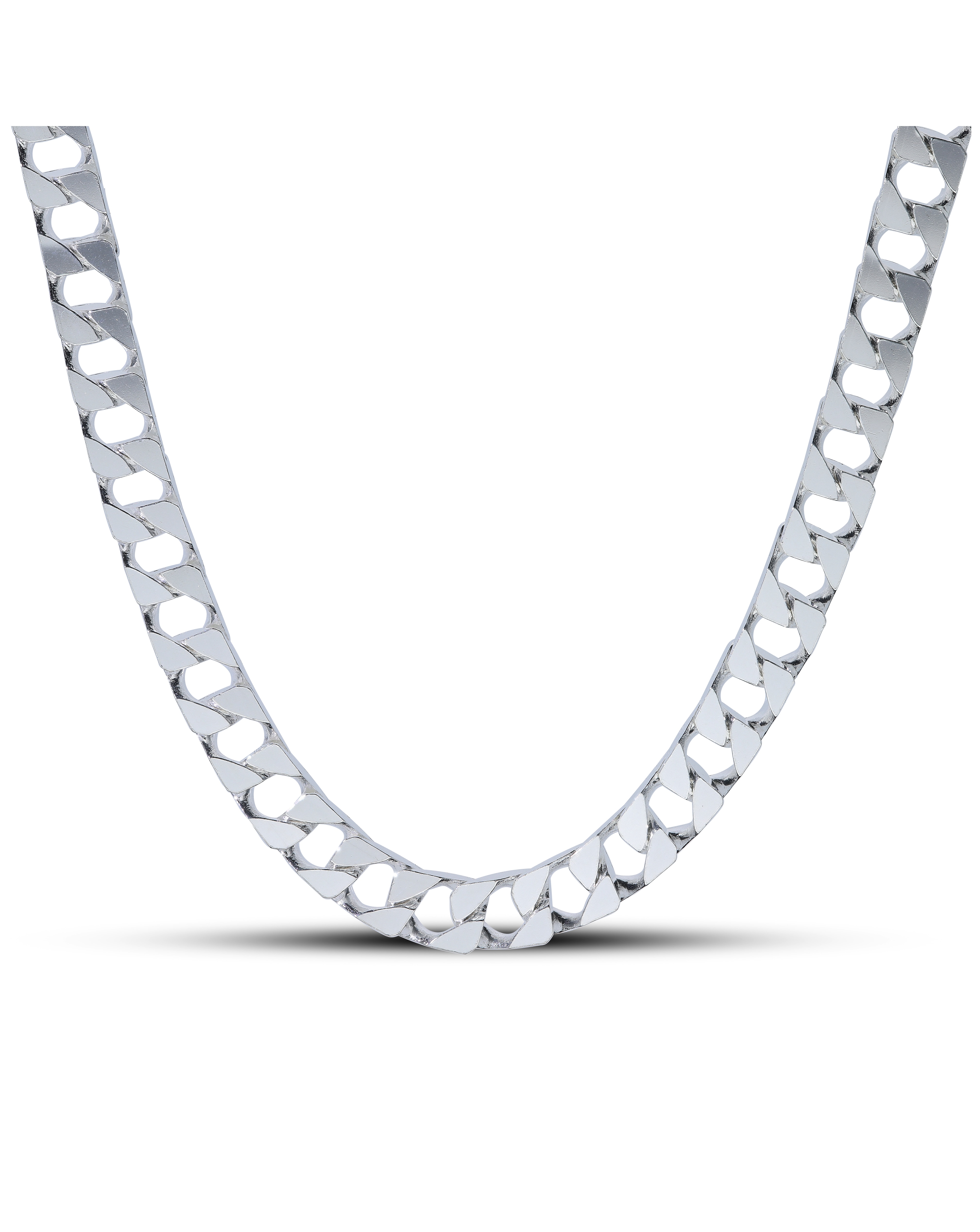 Silver Curb Chain 20 Inch