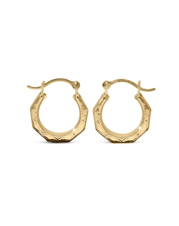 9ct Gold Hoop Earrings