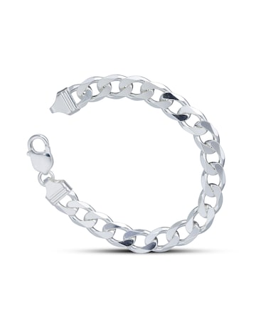 Sterling Silver 1oz 8.5Inch Curb Bracelet