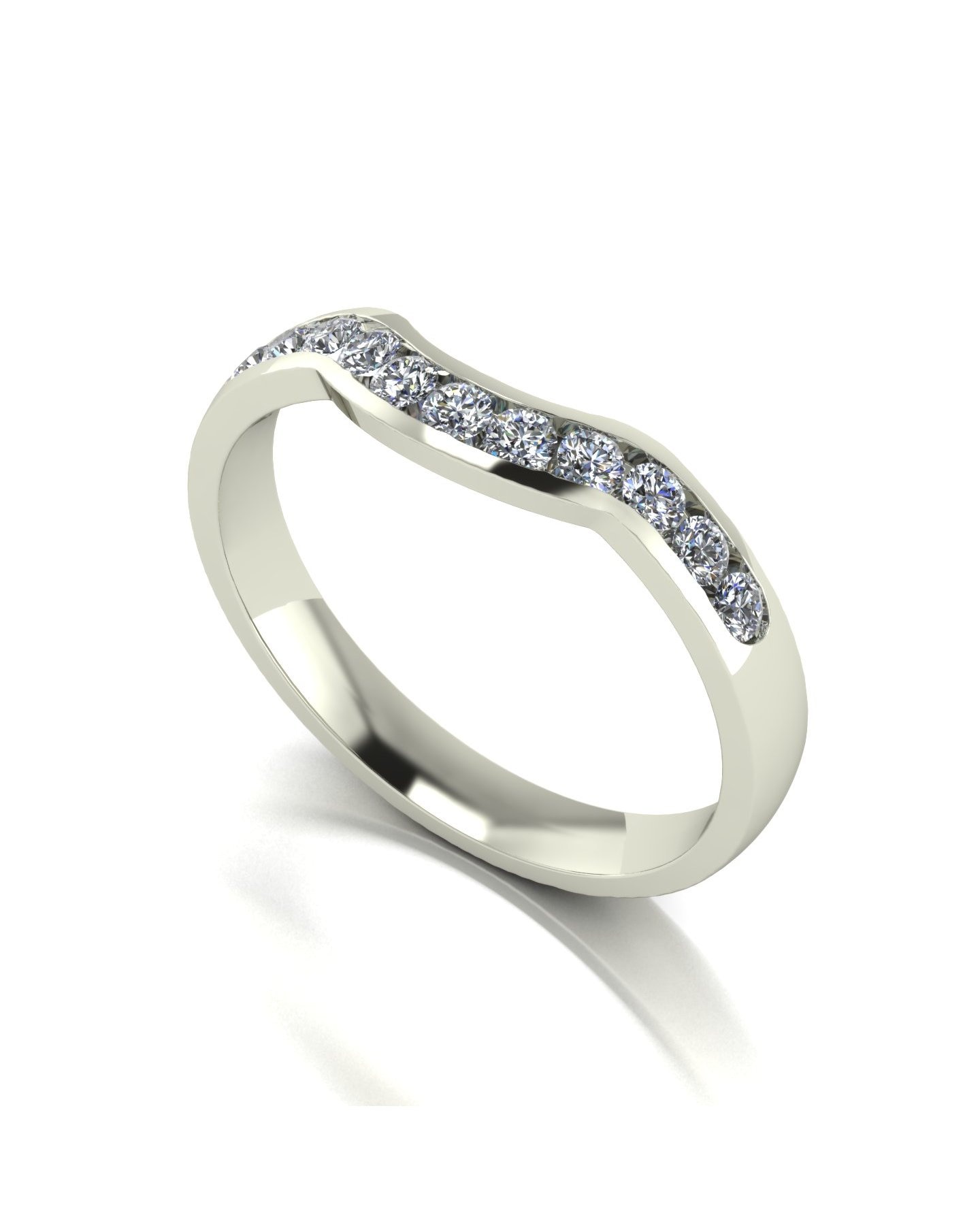 9ct Gold Moissanite Ring