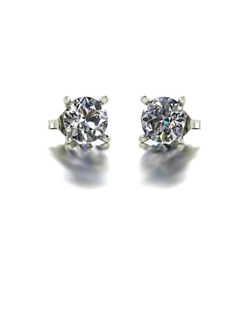 Moissanite 2ct Total 9ct gold Stud Earrings