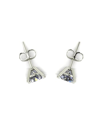 Moissanite 2ct Total 9ct gold Stud Earrings