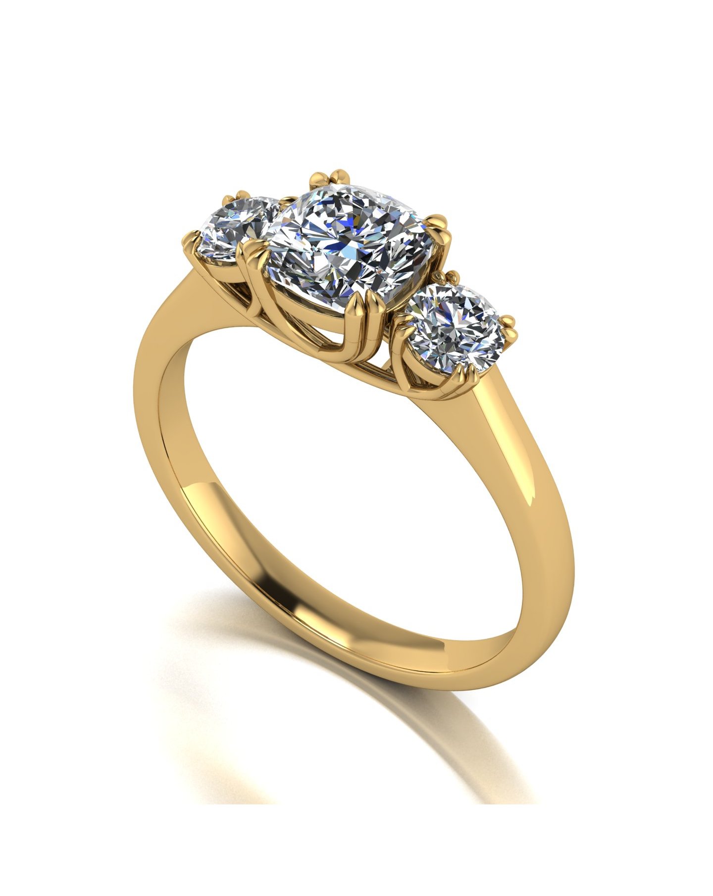 9ct Gold Moissanite Ring