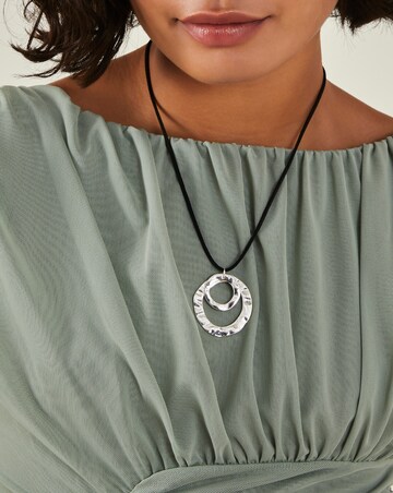 Accessorize Cord Circles Necklace