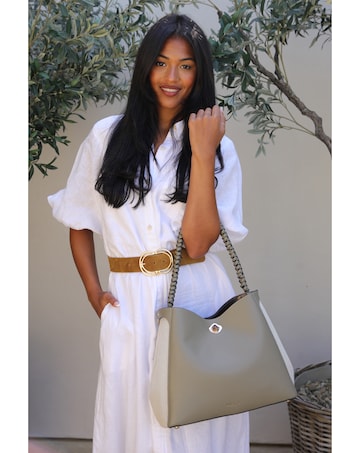 Luella Grey Adriana Sage Hobo Tote