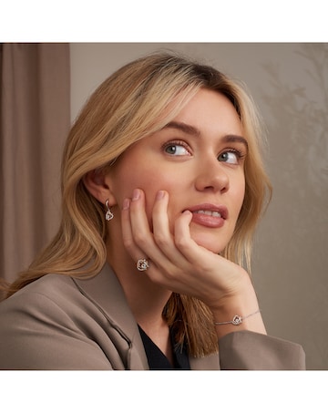 Forever Yours Sterling Silver Heart Ring with Topaz