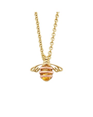 Clogau Honey Bee Gold and Citrine Pendant