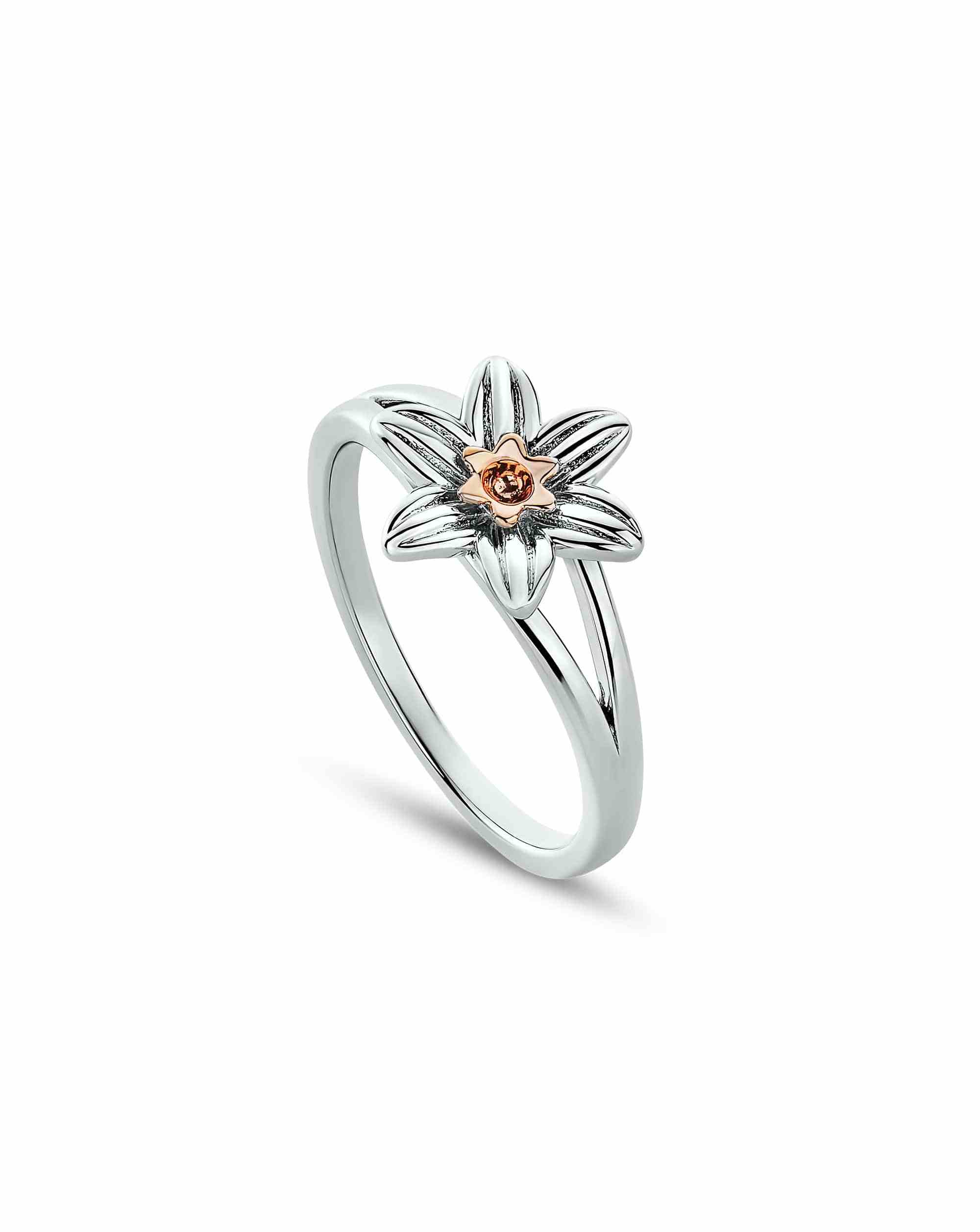 Sterling Silver Daffodil Ring