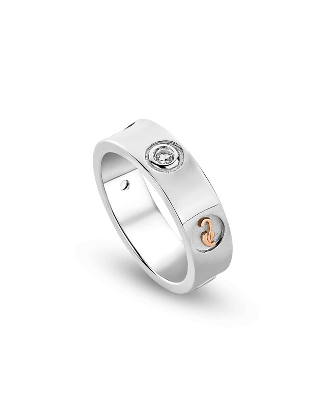 Insignia Band Ring with Topaz