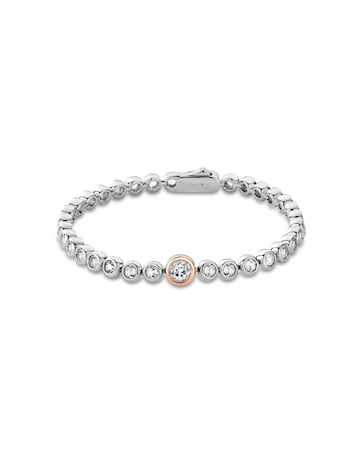 Clogau Celebration Sterling Silver Tennis Bracelet with Topaz