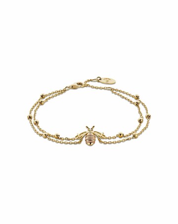 Clogau Honey Bee Gold Double-Chain Bracelet