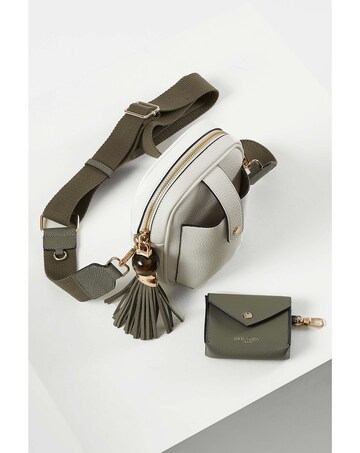 Luella Grey Elise White Camera Crossbody