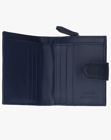 Valentino Bags Brixton Small Foldover Blue Wallet
