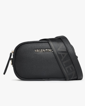 Valentino Bags Miramar Black Pebbled Camera Bag
