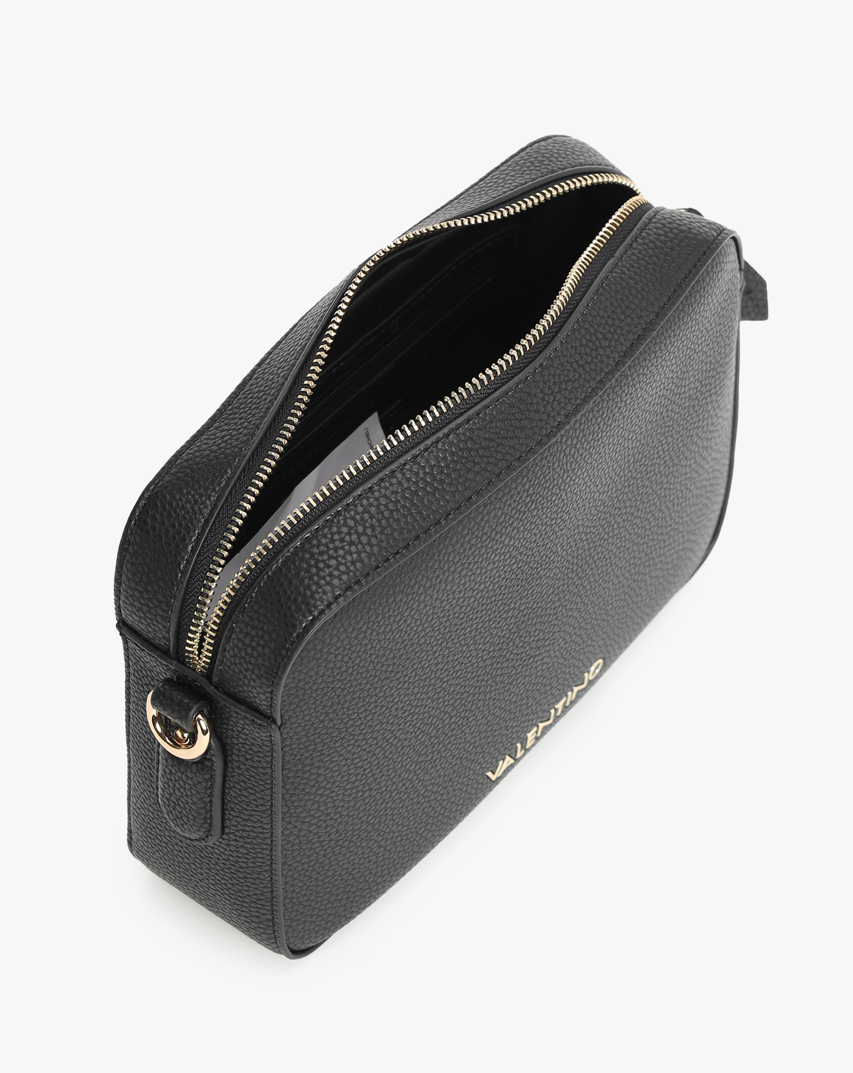 Valentino Bags Brixton II Black Pebbled Camera Bag | JD Williams