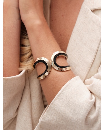 Jon Richard Gold Plated And Enamel Cuff