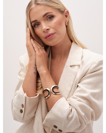 Jon Richard Gold Plated And Enamel Cuff