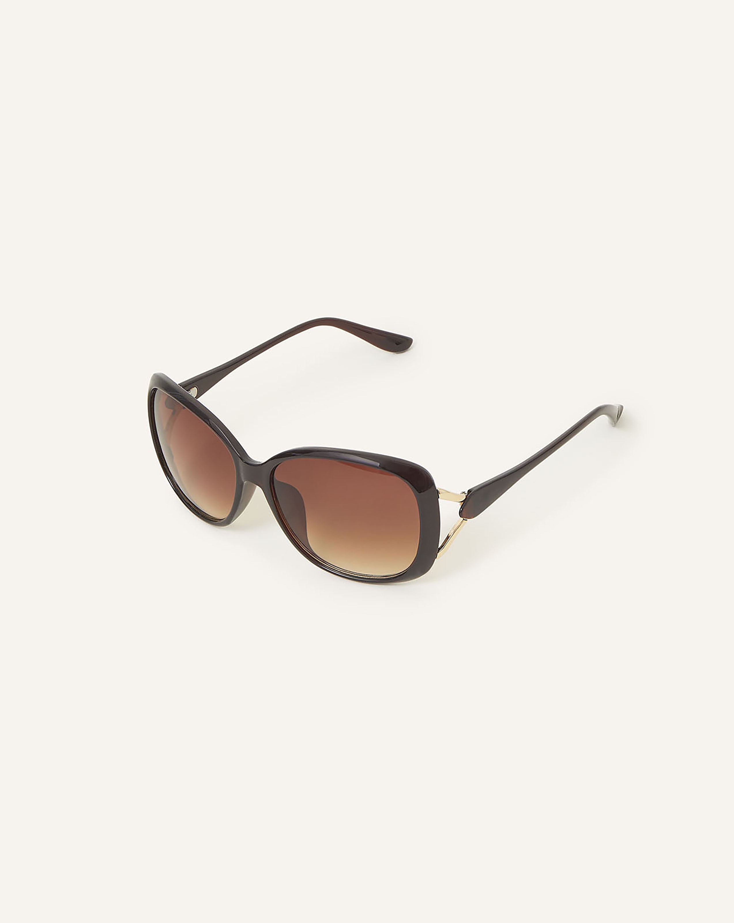 Accessorize Metal Detail Wrap Sunglasses