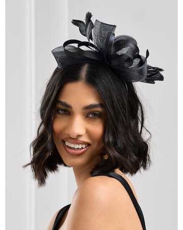 Jon Richard Black Medium Fascinator Headband