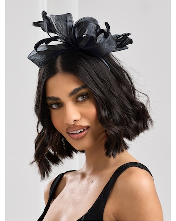 Jon Richard Black Medium Fascinator Headband