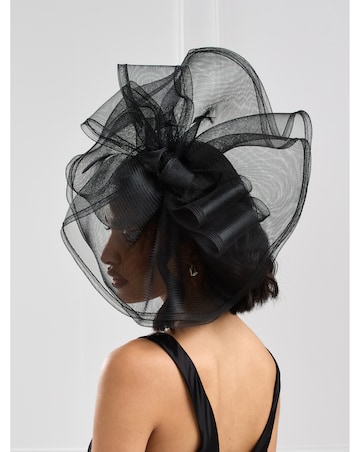 Jon Richard Black Hat Fascinator