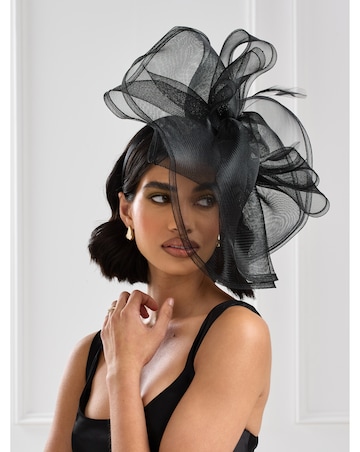 Jon Richard Black Hat Fascinator