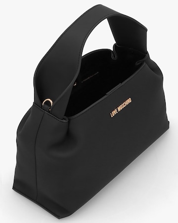 Love Moschino Aura Slouch Black Hobo Bag