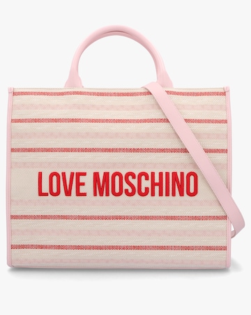 Love Moschino Flower Pink Tote Bag