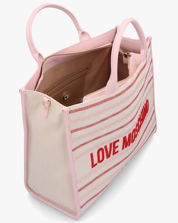 Love Moschino Flower Pink Tote Bag