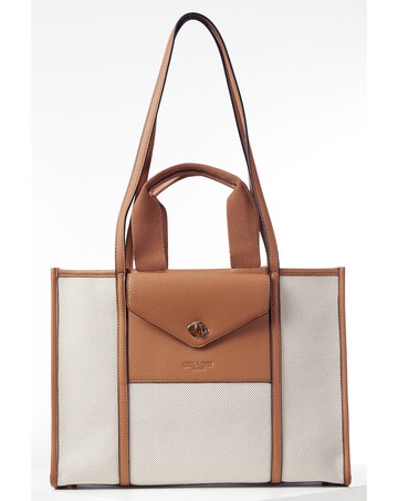 Luella Grey Giselle Camel Laptop Tote