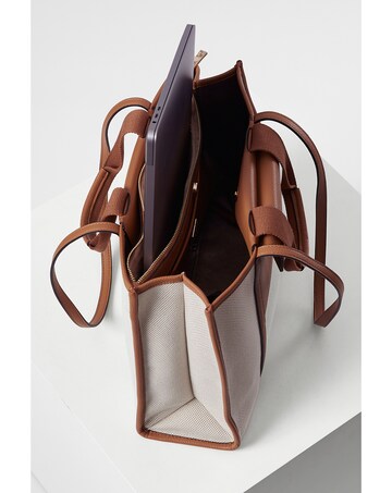 Luella Grey Giselle Camel Laptop Tote