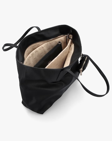 Guess Large Power Play 2 Black Logo Tech Tote Bag