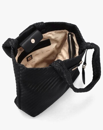 Guess Francy Woven Black Tote Bag
