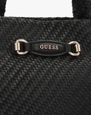 Guess Francy Woven Black Tote Bag