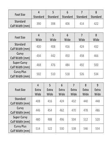 Zena Leather Western Cowboy Over Knee Boots Extra Wide Fit (EEE) Curvy Plus Calf