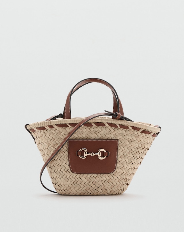 Mango Natural Fibre Crossbody Bag