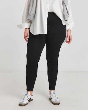 Black Cotton Rich High Waisted Legging