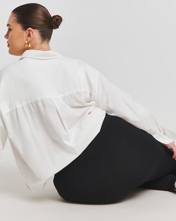 Black Cotton Rich High Waisted Legging