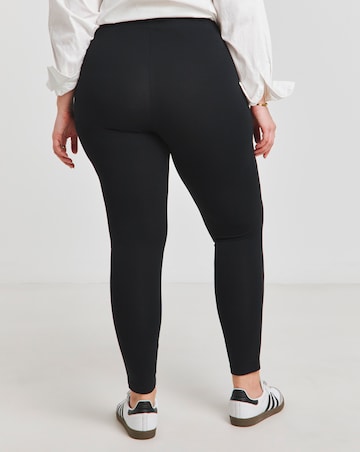 Black Cotton Rich High Waisted Legging