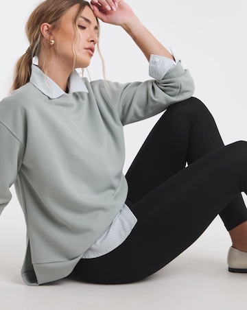 Black Jersey High Waisted Legging