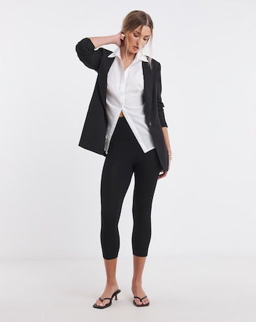 Simply Be Black Jersey Cropped Legging