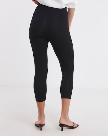 Simply Be Black Jersey Cropped Legging