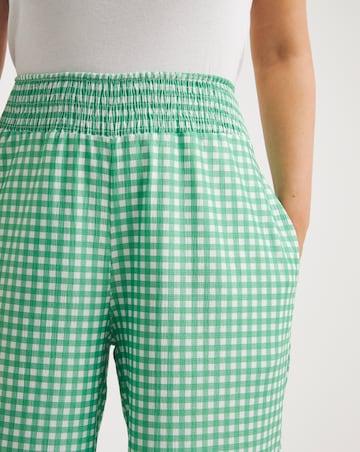 Gingham Textured Jersey Culotte