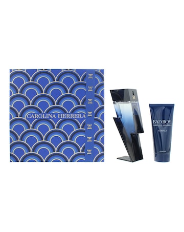 Carolina Herrera Bad Boy Cobalt 2 Piece Gift Set: Eau de Toilette 100ml - Shower